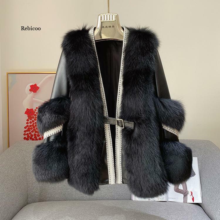 Faux Fur ใหม่ฤดูใบไม้ร่วงฤดูหนาวเสื้อขนสัตว์ผู้หญิงเสื้อผ้าคุณภาพสูงเสื้อกันหนาว Thicken Warm Coats หญิง