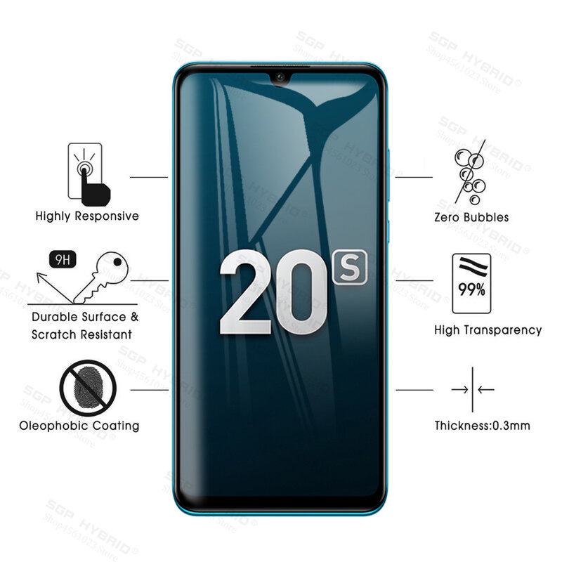 2-in-1 Camera glass for honor 20s 20 s honor20s protective glass on for honor 20 lite 20lite light mar-lx1h 6.15'' screen film