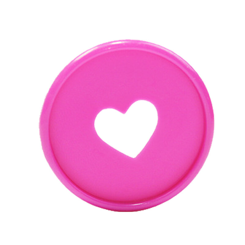 20 шт., круглые пластиковые кольца в форме сердца, 28 мм