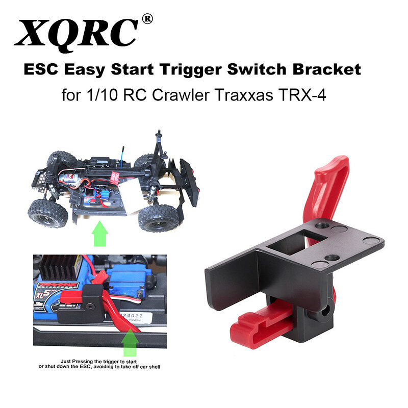 TRX-4 esc fácil início gatilho interruptor de alimentação para 1/10 rc rastreador carro trx4 atualizar peças