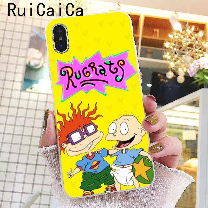 Ruicaica cartoon Rugrats amine lovely Soft Silicone Phone Case for iPhone 8 7 6 6S Plus X XS MAX 5 5S SE XR 10 Fundas Cover