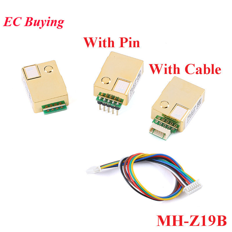 Módulo de Sensor de CO2 infrarrojo MH-Z19, Sensor de Gas de dióxido de carbono para Monitor de CO2 0-5000ppm 400-5000ppm MH Z19B NDIR