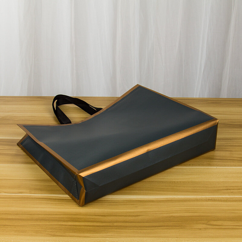 طوي حقيبة تسوق قابلة لإعادة الاستخدام مربع حقيبة تسوق غير المنسوجة للطي السفر المتسوق حقيبة المرقعة اللون أكياس التخزين المحمولة