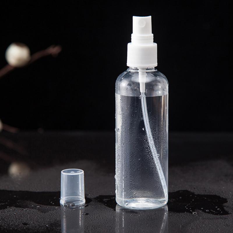 Gran oferta, botellas de Spray de plástico transparente de 30/50/100ml, loción, tóner, Perfume, desinfectante, contenedor dividido, atomizador, herramienta cosmética