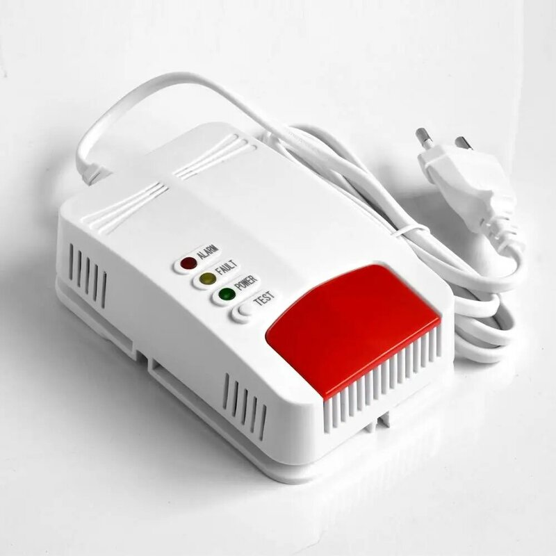 Sensor de vazamento de gás, detector de alarme smart life para casa inteligente, com plugue eur, wi-fi, aplicativo tuya, montagem na parede, para segurança da casa inteligente