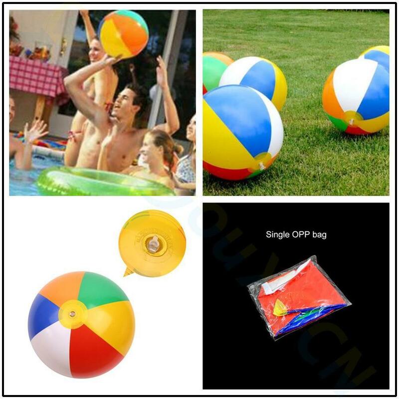 Inflável arco-íris cor bola de praia crianças piscina de água ao ar livre brinquedo aniversário ano novo natal presente do dia das bruxas brinquedo educação bola