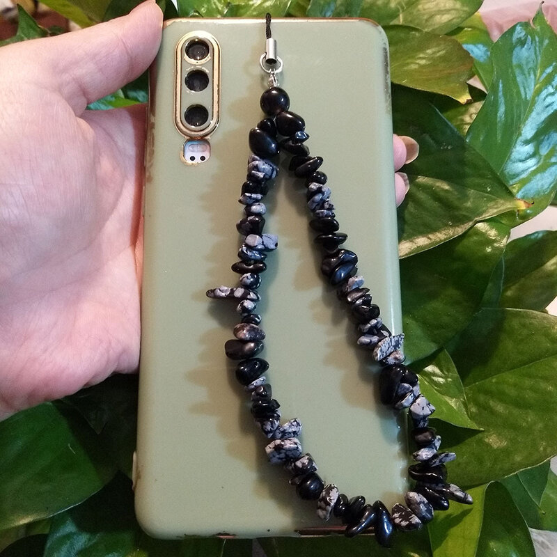 Bracelet de téléphone portable universel en pierre écrasée, porte-clés Anti-perte, chaîne de téléphone portable, lanière de poignet à la mode pour femmes et filles, nouvelle collection 2022