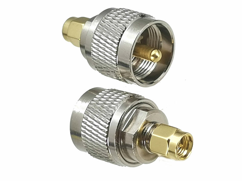 1pcs Connector Adapter SMA to UHF PL259 SO239 Male Plug & Female Jack RF Coaxial Converter Straight New