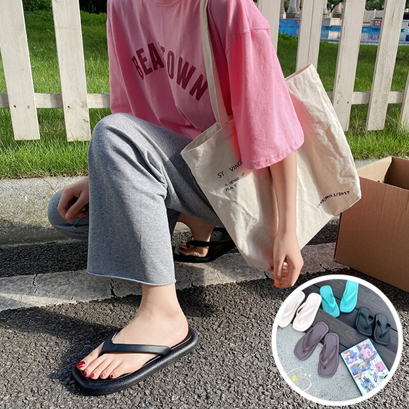 Women's and Men's Soft Non-slip Home Slippers,Indoor and Outdoor Flip Flops Bathroom Beach Slippers Fashion Casual Sandals
