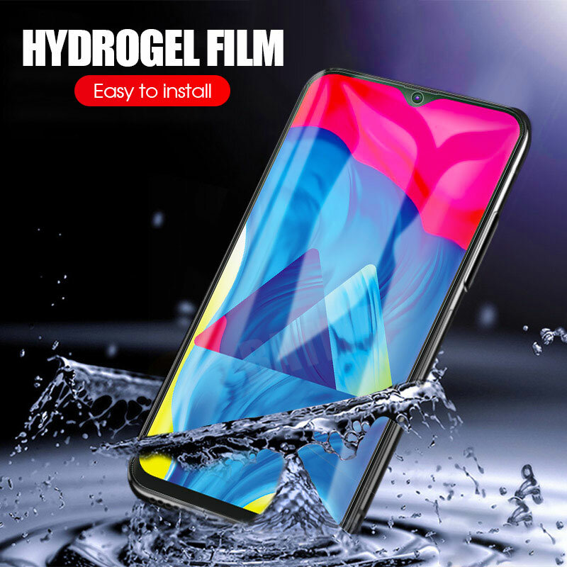 Screen Protector Voor Samsung Galaxy A20E A50 A51 A71 A70 Volledige Cover Hydrogel Film Voor Samsung A90 A80 A01 A10 a20 A20S A30 A30S