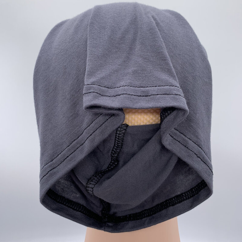 Turbante elástico para Mujer, gorro musulmán de cobertura completa, Hijab islámico con agujero, suave, nuevo