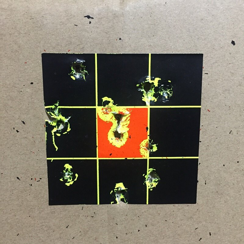 Bersagli reattivi Splatter da 250 pezzi adesivi adesivi da 7.5cm/3 "carta da tiro reattiva per tiro con fucile da caccia
