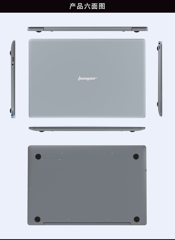 Jumper-ordenador portátil EZbook X3 Pro, Notebook con sistema operativo Windows 10 de 13,3 pulgadas, Ultrabook Intel Apollo Lake N4100, CPU de 8GB DDR4 RAM, 180GB SSD