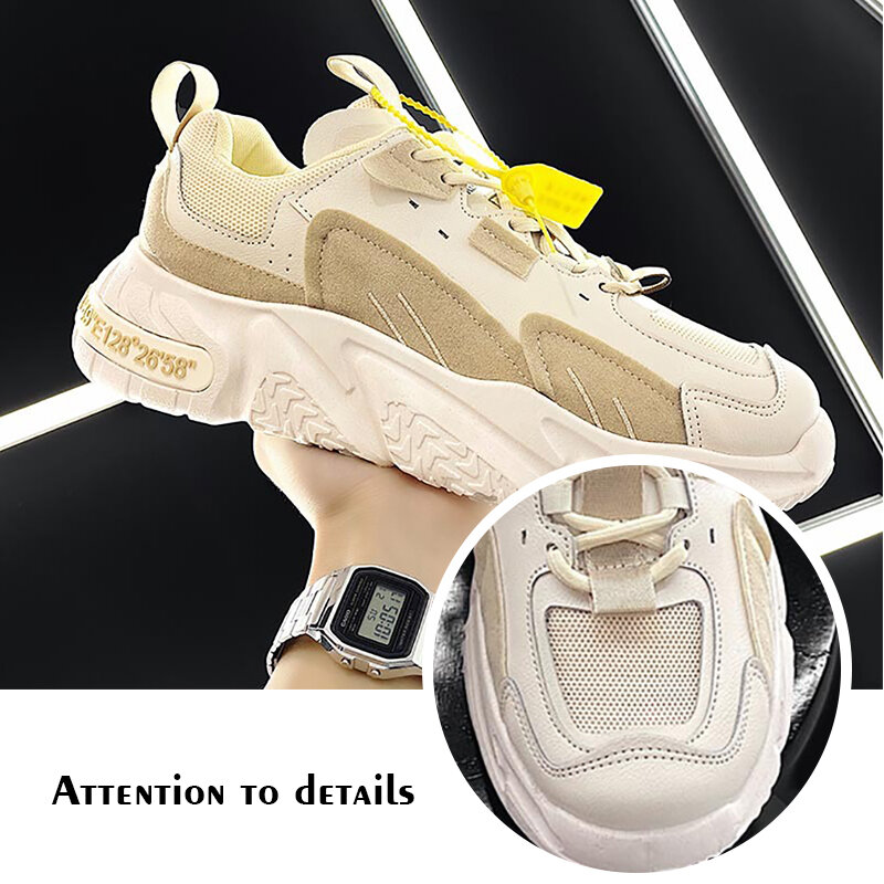 Zapatillas de deporte para Hombre, zapatos informales a la moda, transpirables, resistentes, de malla de aire, con cordones