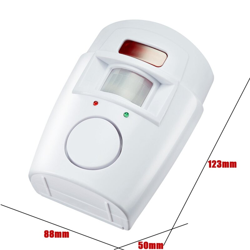 Sistema di Allarme di Sicurezza domestica Senza Fili del Rivelatore + 2x Regolatori A Distanza Pir A Raggi Infrarossi Sensore di Movimento di Allarme Senza Fili di Allarme Monitor