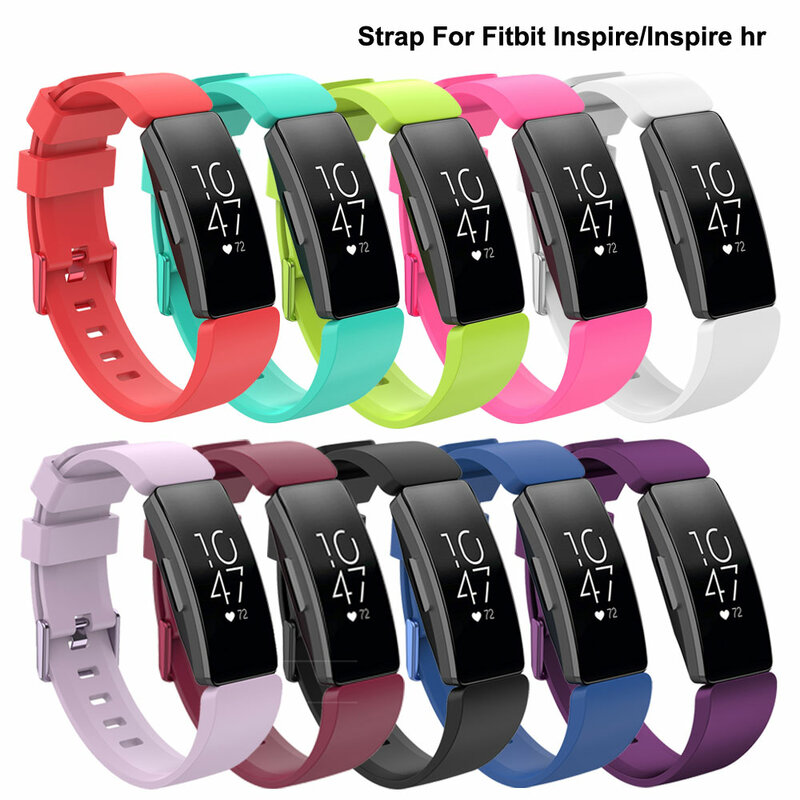 ซิลิโคน Fitbit Inspire HR Smartwatch สายรัดข้อมือสำหรับ Fitbit Inspire สร้อยข้อมือ