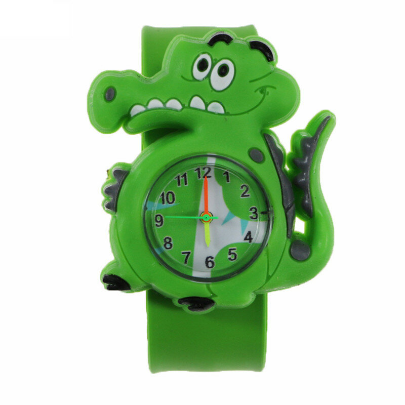 24 Dier Familie Cartoon Kinderen Horloge Klapperen Band Dinosaurus Krokodil Eenhoorn Vormen Kinderen Horloges Voor Jongens Meisjes Gift Klok