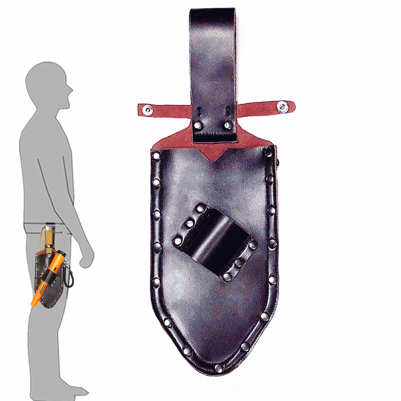 Pointer Metall Detektor Holster Digger Beutel Schatz Taille Pack Findet Tasche Werkzeuge Schaufel ProFind Leder 2in1 für Garten Erfassen