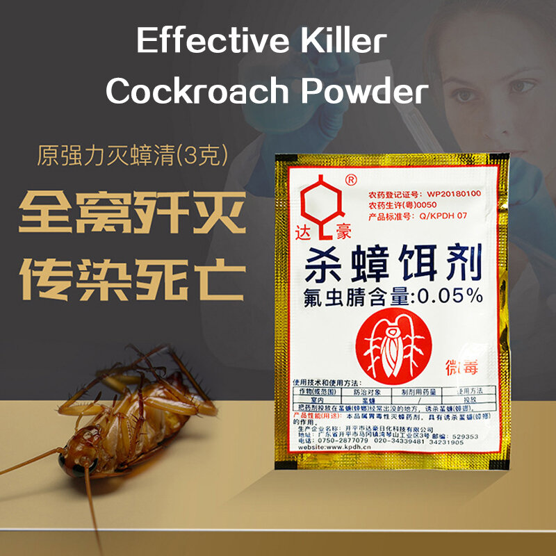 20pcs Effective Killer Cockroach Powder Bait Special Insecticide Bug Beetle Medicine Insect Reject Pest Control Garden Supply
