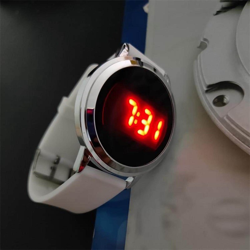 Mode Paar Uhr Männer Einfache LED Elektronische Touch Screen Digital Business Uhr Armbanduhr