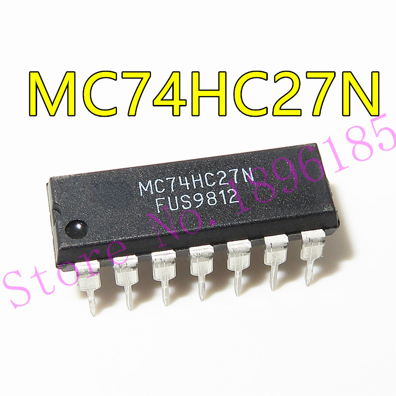 25PCS MC74HC27N 74HC27ใหม่