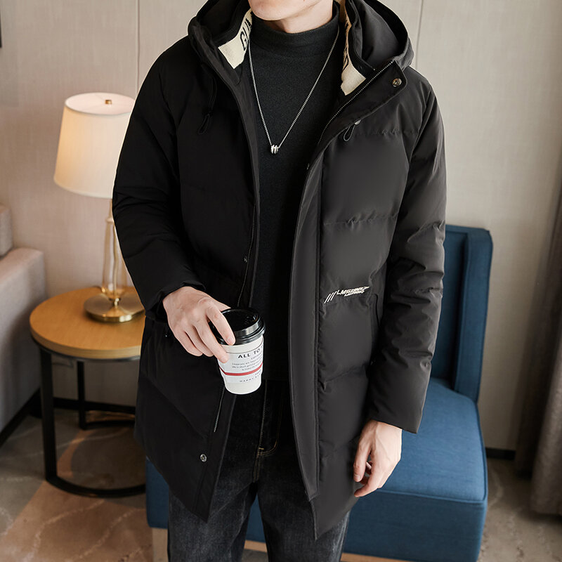 Manteau d'hiver en duvet de canard pour homme, vêtement de marque, épais et chaud, coupe-vent, veste en duvet de canard, 4XL