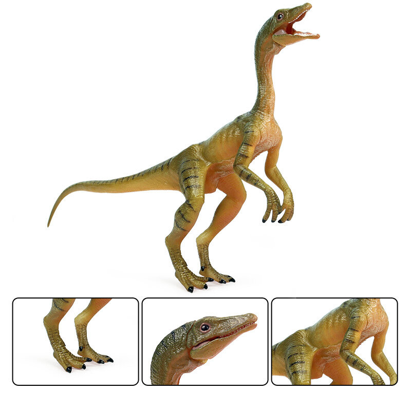 새로운 동물 입상 쥬라기 공룡 세계 모델, compsognaths 육식 공룡 액션 피규어 PVC 컬렉션 어린이 장난감 선물