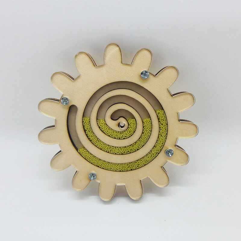 Busyboard 몬테소리 바쁜 보드 액세서리 재료 수제 다채로운 둥근 나무 모래 시계 시간 장난감 Diy 완구 어린이를위한