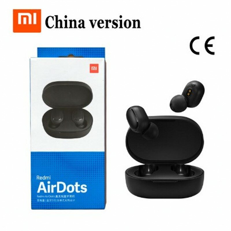 Instock Xiaomi Redmi Airdots TWS Bluetooth Earphone Stereo bass BT 5.0 Eeadphones With Mic Handsfree Earbuds AI Control IPX4
