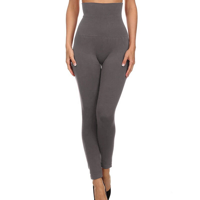 Império feminino cintura barriga controle de compressão leggings superior mais veludo cintura alta emagrecimento leggings treino yoga calças 3xl