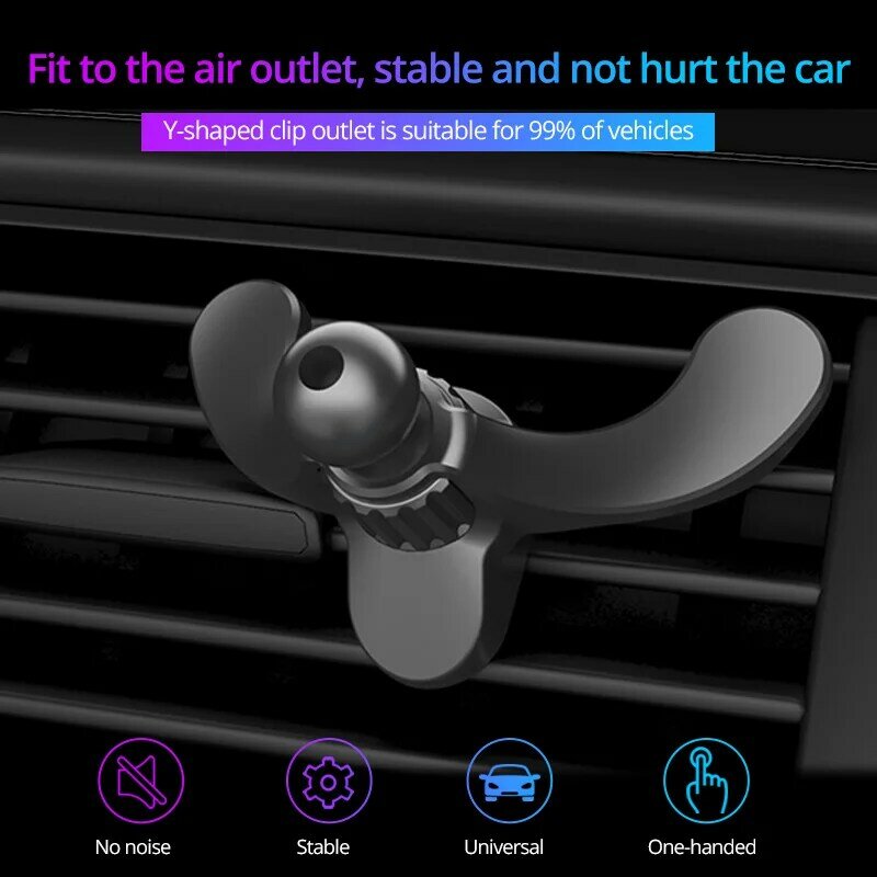 Universal Auto Air Vent Clip Upgrade 17mm Ball Kopf für Magnetische Auto Telefon Halter Schwerkraft Unterstützung Ständer Montieren Auto ladegerät Halterung