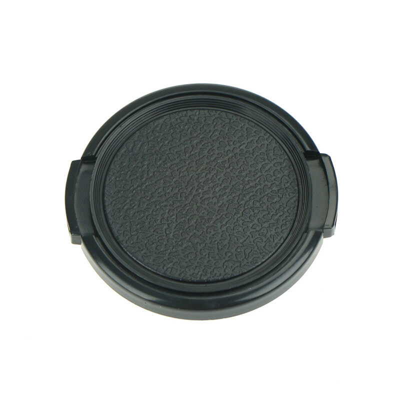 Universal preto plástico câmera lente frontal tampa, capa de proteção, 1PC, 49mm, 52mm, 55mm, 58mm, 62mm, 67mm, 77/82mm