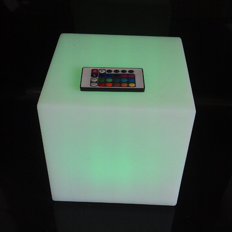 D20cm lluminated Sedia del Cubo del LED mini ha condotto la luce cubo sedie per i bambini luce colorata cubo sedia Dropshipping Trasporto Libero 1pc