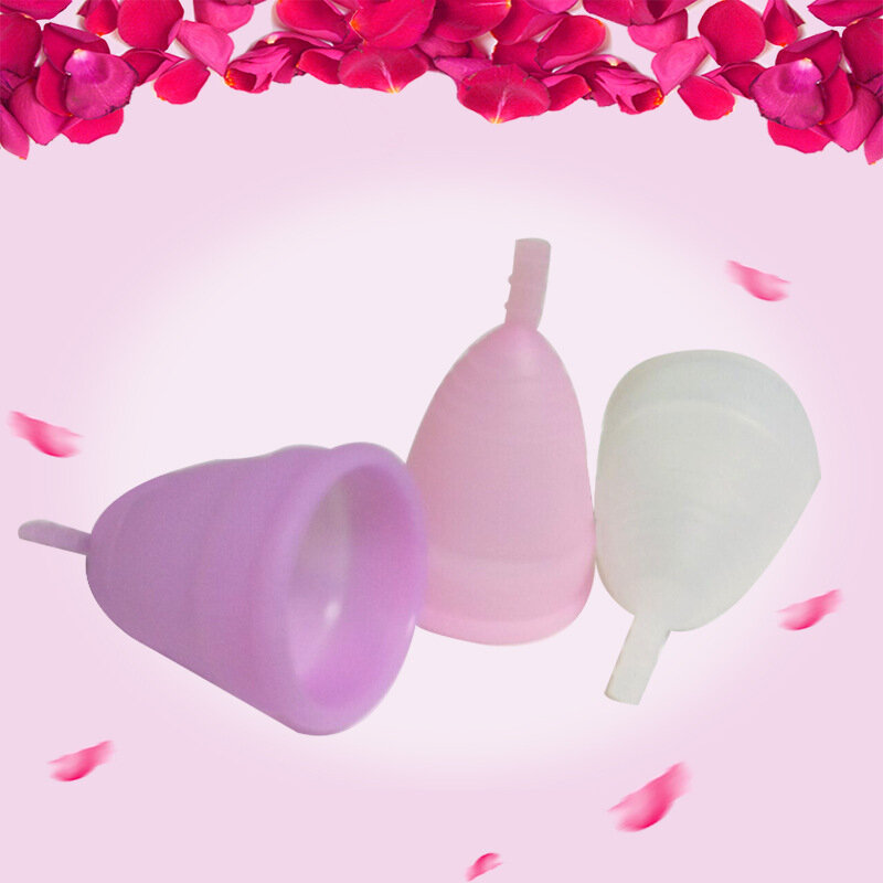 Menstrual Cup Women Girls Menstrual Reusable Lady Cup Copa Monly Menstrual Than Pads Hygiene Medical100% Silicone Cup Female