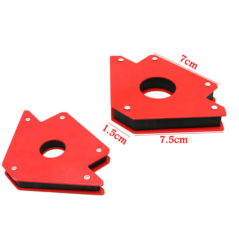2Pcs 25Lb Magnetic Welding Holder Arrow Shape For Multiple Angles Holds Up To For Soldering Assembly Welding Pipes Installation
