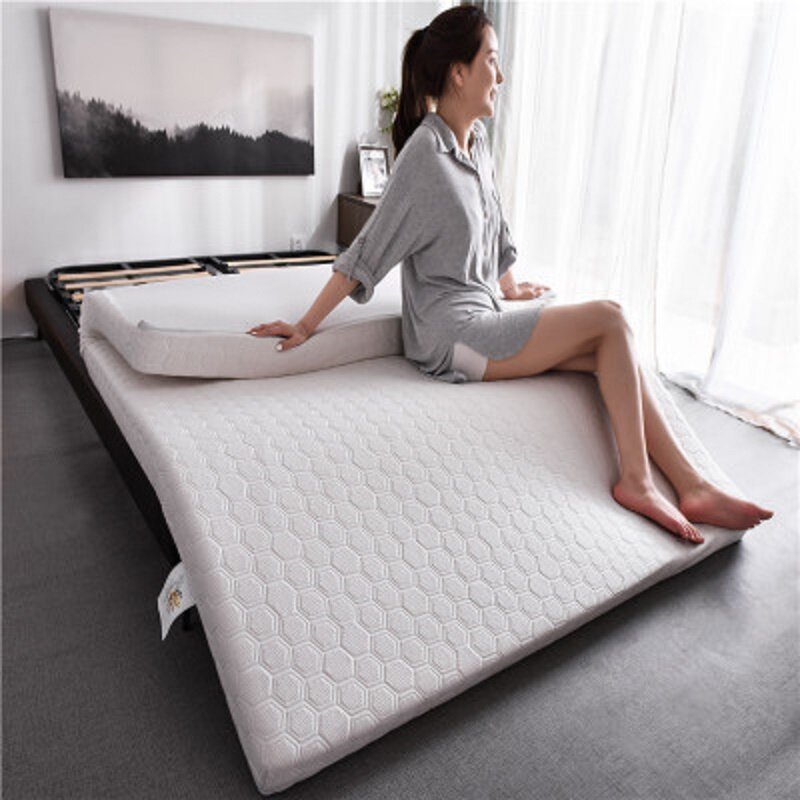 10cm Mattress Natural Latex And Sponge Filling High Resilience Can Be Restored Without Deformation Comfortable Fabric Gift
