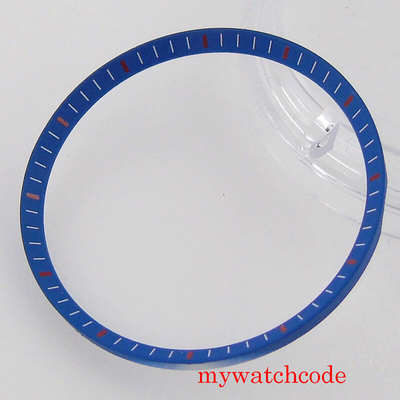 Caixa de peças de relógio de pulso de plástico 31.2mm anel de capítulo para movimento nh35 45mm bliger watch case