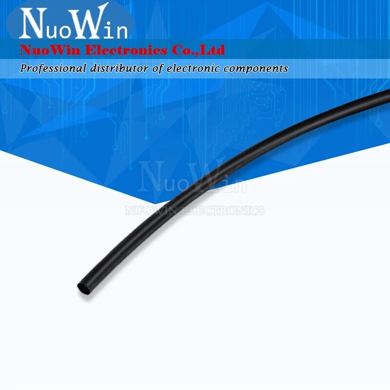 Tubo termoretraibile da 1 metro nero 2:1 0.6mm 1mm 1.5mm 2mm 2.5mm 6mm 12mm 25mm 50mm 60mm guaina termoretraibile guaina Wrap Wire