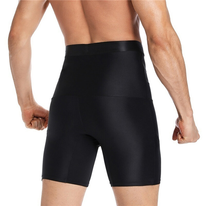 Men Body Shaper Compression Shorts Slimming Shapewear Waist Trainer Belly Control Panties Modeling Belt Anti Chafing Boxer Pants