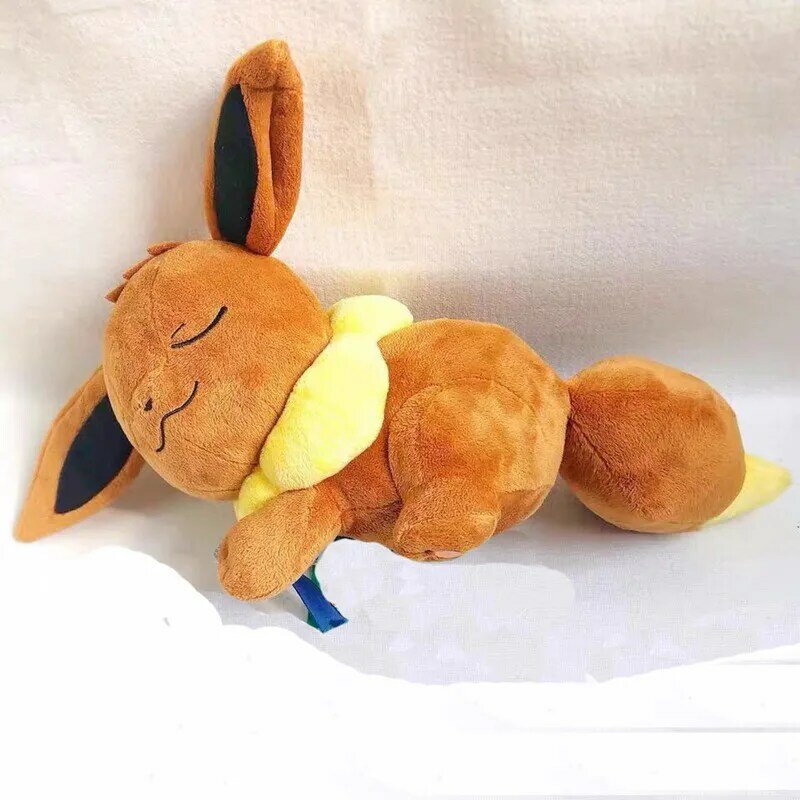 Anime Games Pokemon series 35CM sleep Eevee plush toy stuffed toys Soft pillow A birthday present for children