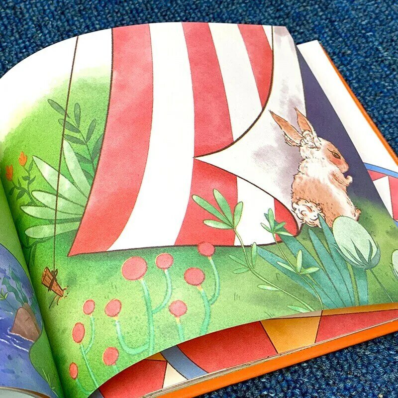 Novo livro de imagens de coelho runaway educação precoce bebê livro de história de ninar libros