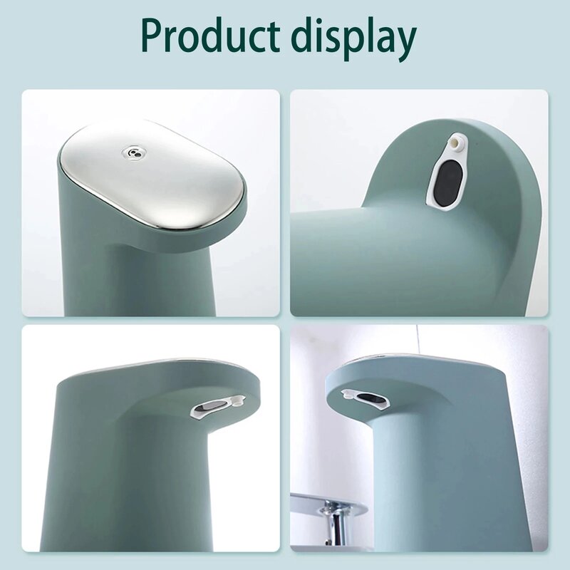Dispensador automático de jabón líquido, dispositivo portátil de espuma sin contacto, recargable por USB, para baño y cocina