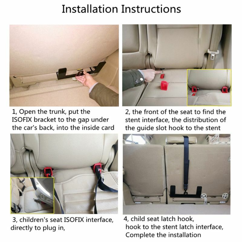 Universal isofix assento de segurança do carro suporte de montagem de retenção de assento infantil kit p31b