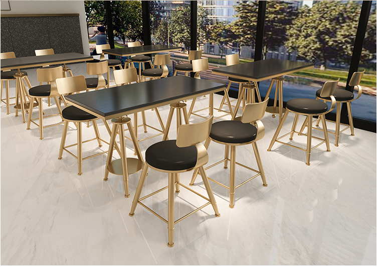 Tisch und stuhl kombination von Nordic moderne net rot milch tee shop einfache und frische kaffee shop dessert-shop eisen stuhl kleine ta