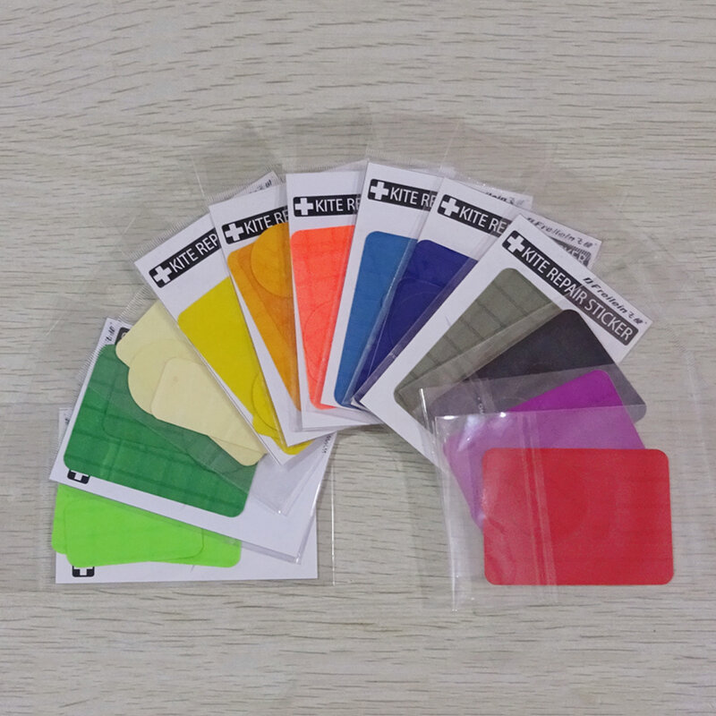 2 pezzi Freilein Ripstop Kite Repair Sticker Patch impermeabile ad alta viscosità accessori per strumenti di backup traslucidi 12 colori