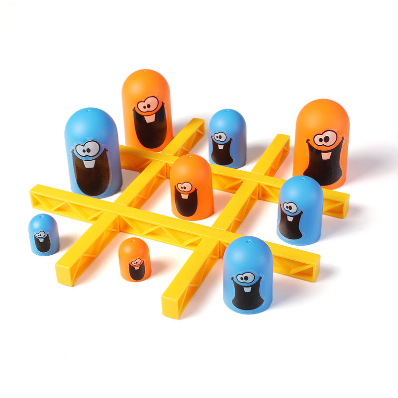 Mainan Kreatif Cangkir Besar Makan Cangkir Kecil Melahap 3 Rantai Bermain Papan Permainan Menyenangkan untuk Anak-anak & Dewasa
