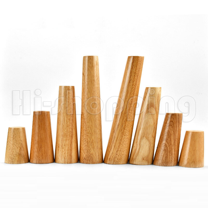 Ножки мебельные из массива дерева, регулируемые по высоте, с разъемом и винтами