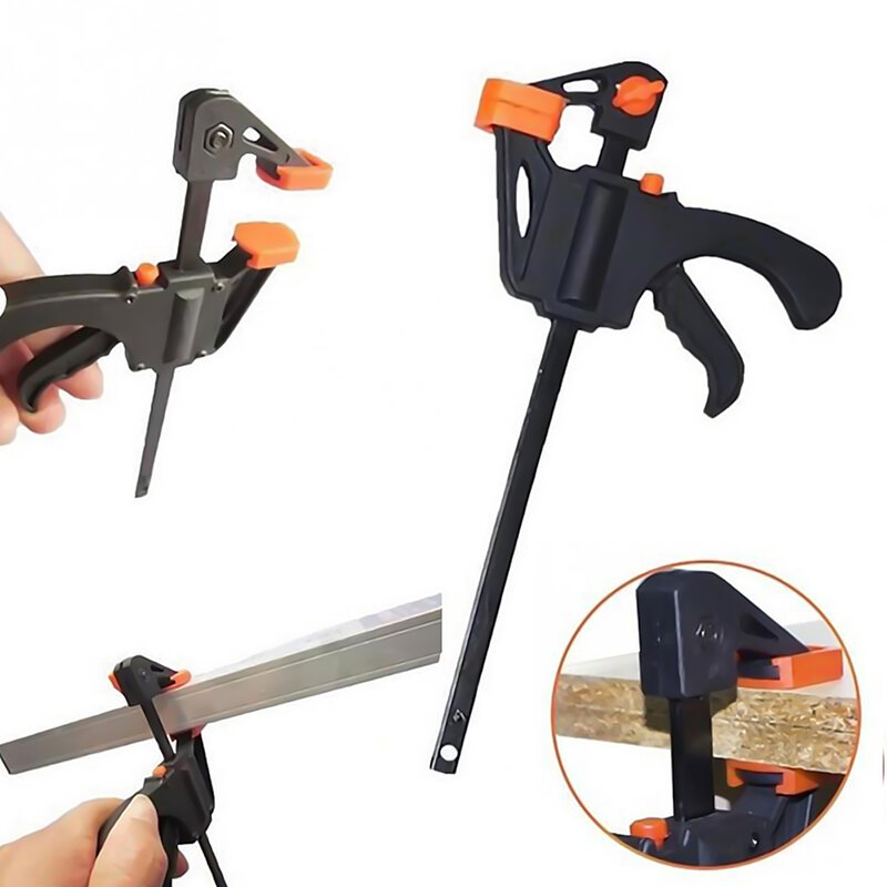 5Pcs 4 Inch F-Klemmen Bar Quick Clip Grip Ratel Release Squeeze Houtbewerking Diy Timmerman De Hand Tool Kit