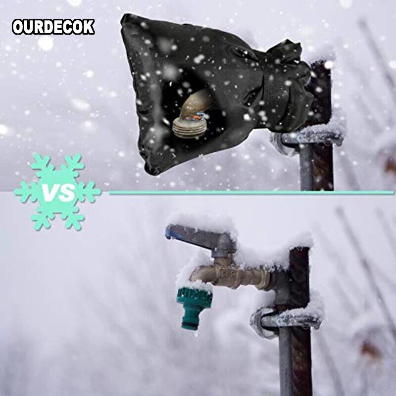 New Winter Waterproof Outdoor Faucet Cover Outside Garden Faucet Freeze Protection Sock Reusable Tap Protector