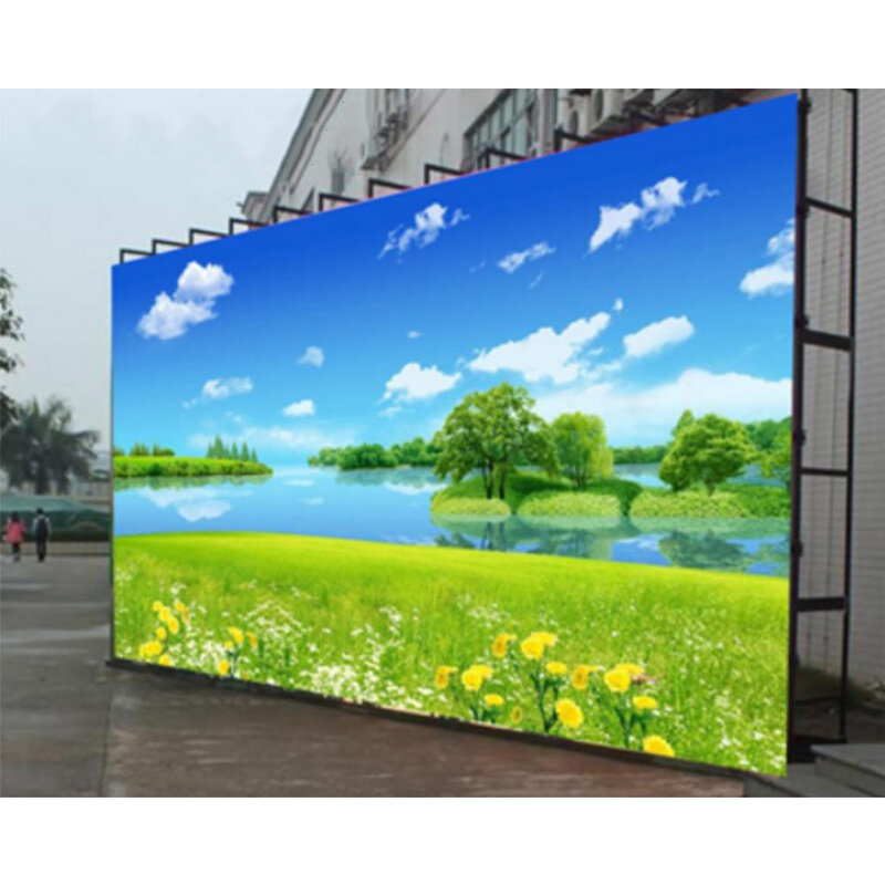Panel P5 de 3 piezas para exteriores, pantalla Led de 640x640mm, 1 caja de vuelo de piezas, barra colgante de 3 piezas y 640mm, gran pantalla publicitaria